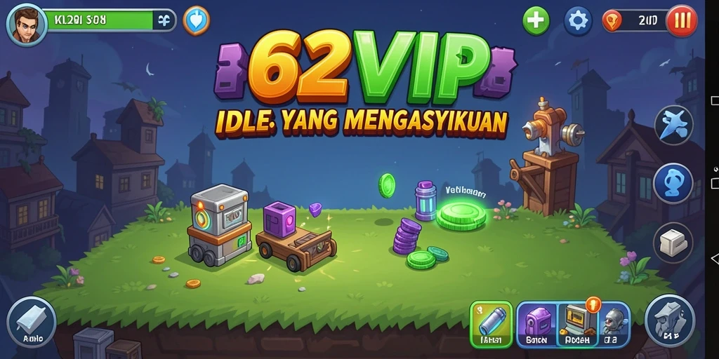 Gameplay 62VIP yang menampilkan kemajuan menarik di dunia Idle.