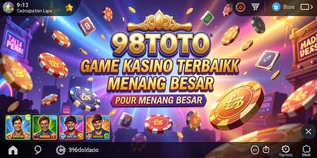 Tampilan gameplay menarik dari 98TOTO dengan berbagai pilihan permainan Kasino.