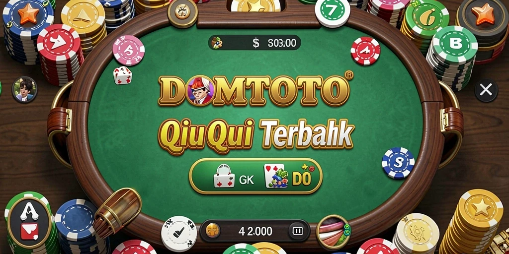 Tangkapan layar menunjukkan gameplay seru QiuQiu di DOMTOTO.