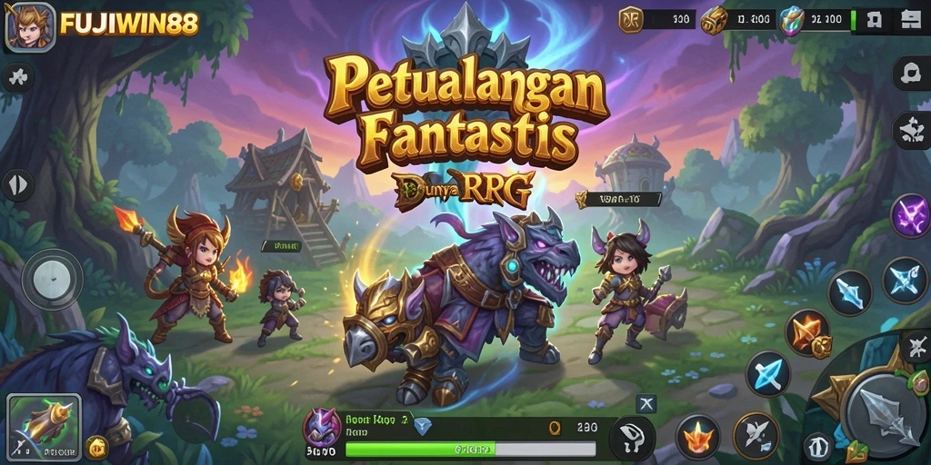 Tampilan luar biasa dari gameplay RPG di FUJIWIN88.