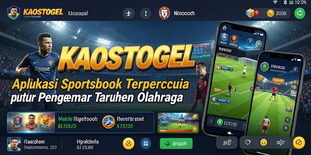 Tampilan utama KAOSTOGEL menampilkan berbagai pilihan taruhan olahraga.