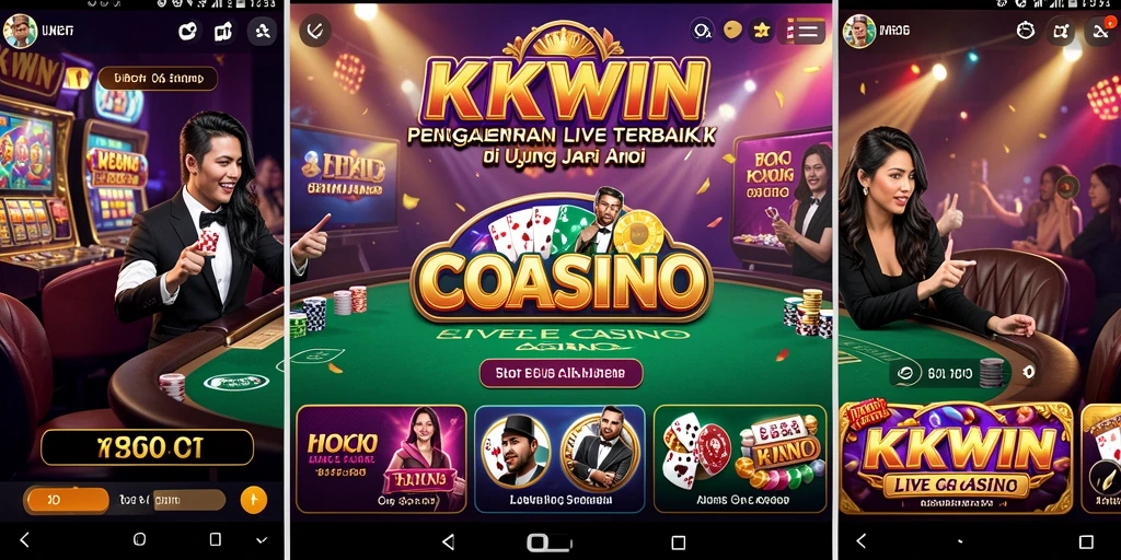 Tampilan menarik dari gameplay Live Casino di KKWIN.