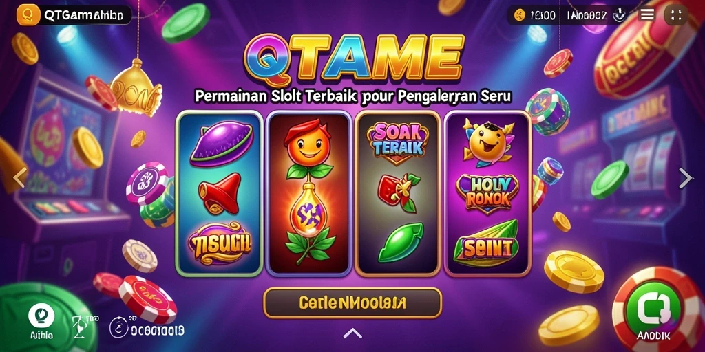 Tampilan gameplay menarik dari QTGAME yang menampilkan slot.