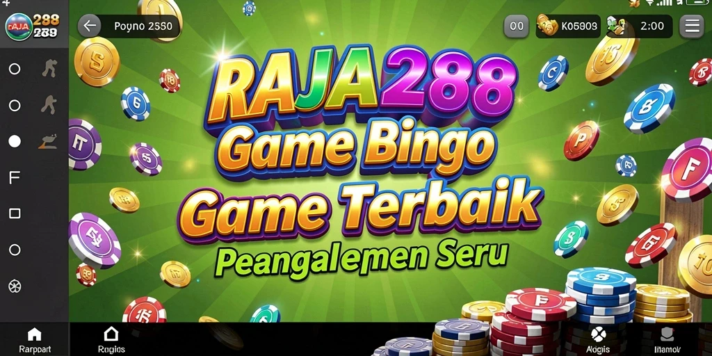 Screenshot menunjukkan keseruan bermain Bingo di RAJA288.