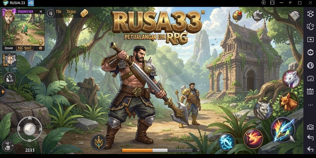 Tangkapan layar RUSA33 menampilkan aksi seru dan petualangan dalam gameplay RPG.