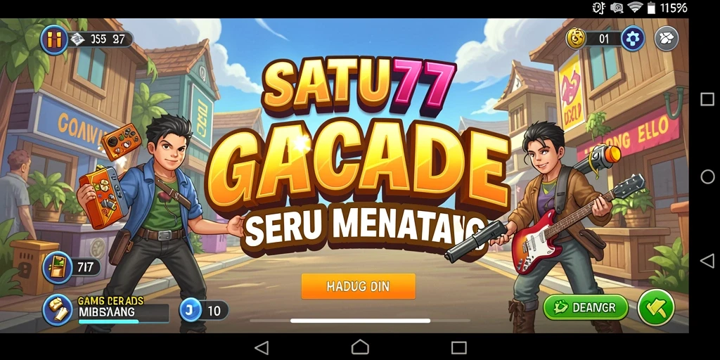 Screenshot SATU77 menampilkan gameplay Arcade yang seru.
