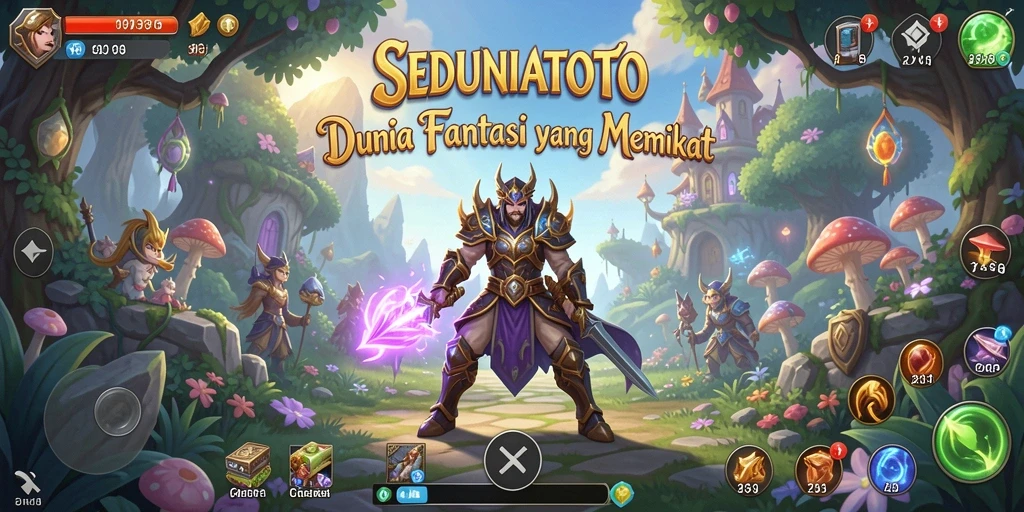 Tampilan gameplay memukau dengan pertarungan epik.
