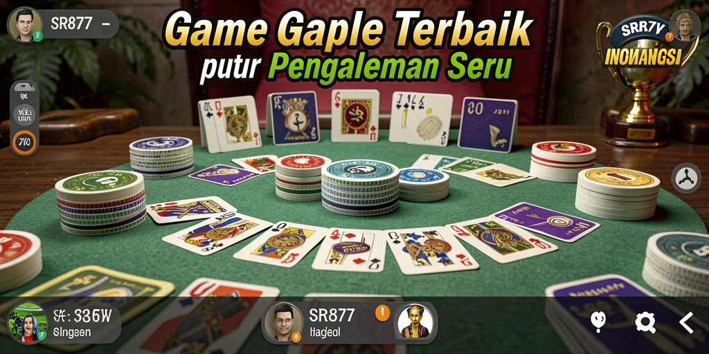 Tampilan gameplay Gaple yang menarik dan interaktif dari SR877.